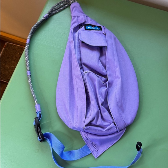 Kavu Mini Slingback Rope Sling Bag Backpack Lavender - Picture 10 of 11